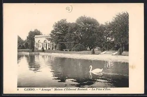 AK Cambo, Arnaga Maison d`Edmond Rostand, La Pièce d`Eau