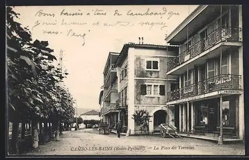 AK Cambo-les-Bains, La Place des Terrasses