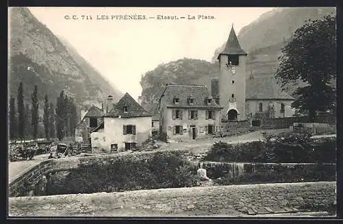 AK Etsaut /Pyrénées, La Place