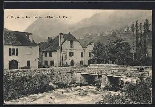 AK Etsaut /Pyrénées, Le Pont