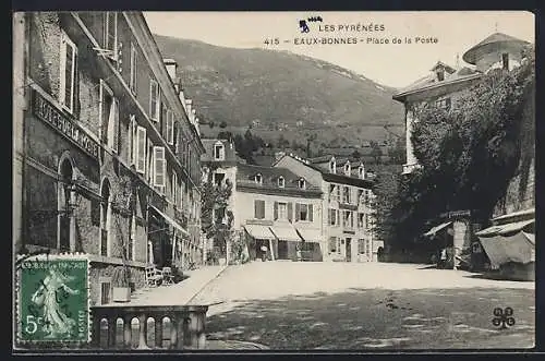 AK Eaux-Bonnes, place de la Poste