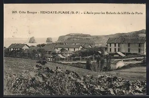 AK Hendaye-Plage /Basses-Pyrénées, L`Asile pour les Enfants de la Ville de Paris