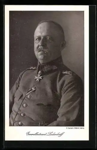 AK Generalleutnant Ludendorff, Portrait