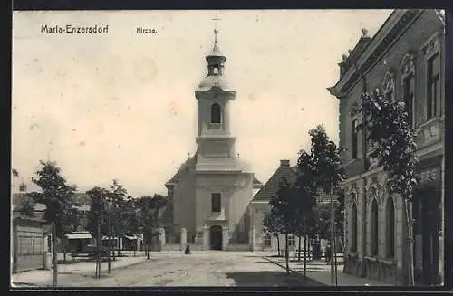 AK Maria-Enzersdorf, Blick zur Kirche