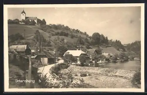 AK Neufelden, Unternberg mit der Kirche auf dem Berg