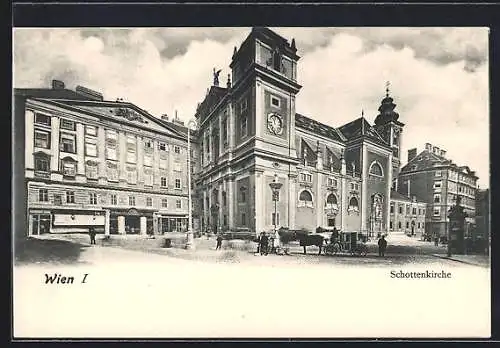 AK Wien, Partie an der Schottenkirche