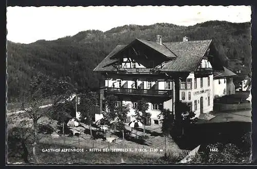 AK Reith bei Seefeld i. Tirol, Der Gasthof Alpenrose