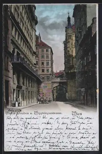 AK Wien, Tiefer Graben und Wipphingerstrasse