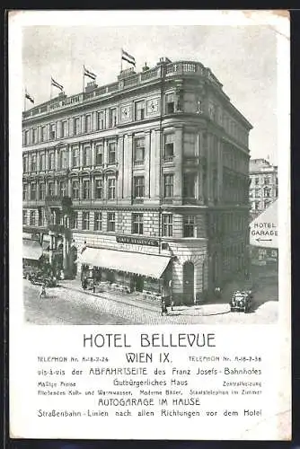 AK Wien, Das Hotel-Café Bellevue