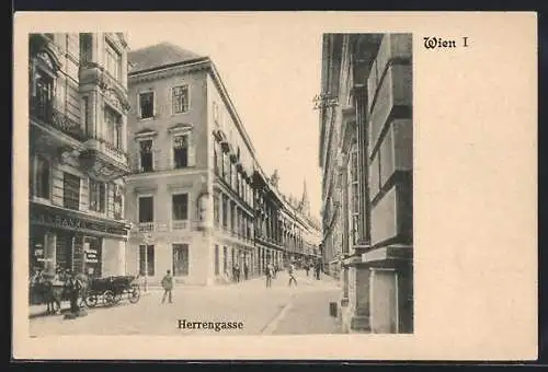 AK Wien, Szene aus der Herrengasse