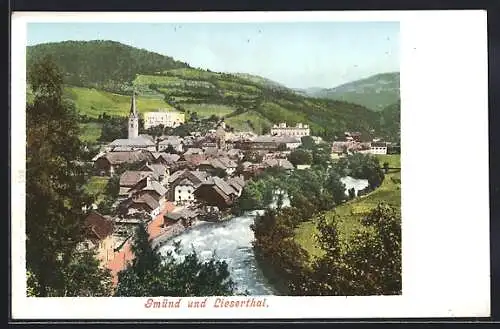 AK Gmünd /Kärnten, Partie mit Lieserthal