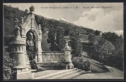 AK Badgastein, Kaiser Wilhelm-Denkmal