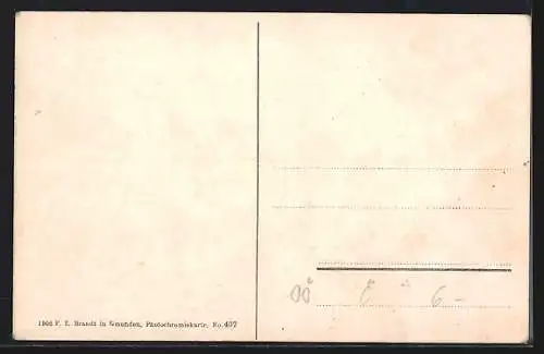 AK Traunkirchen, Die Villa Graf Peter und der Traunstein