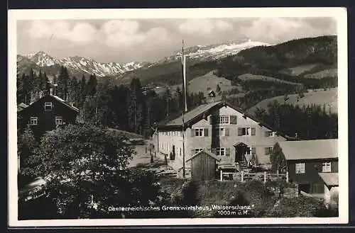 AK Walserschanz, das österreichische Grenzwirtshaus