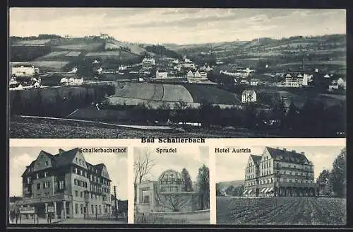 AK Bad Schallerbach, Hotel Schallerbacherhof, Hotel Austria, Panorama