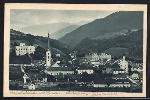 AK Gmünd /Kärnten, Teilansicht mit Liesertal