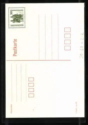 AK Briefmarken der DDR