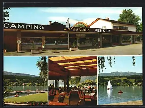 AK Seeboden /Millstättersee, See-Cafe-Camping Penker