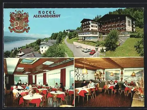 AK Millstatt am See, Hotel Alexanderhof Obweger, Wappen