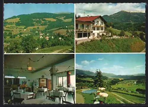 AK Seeboden am Millstätter See, Lieserhofen, Gasthof-Pension R. Perauer, Ortsansicht