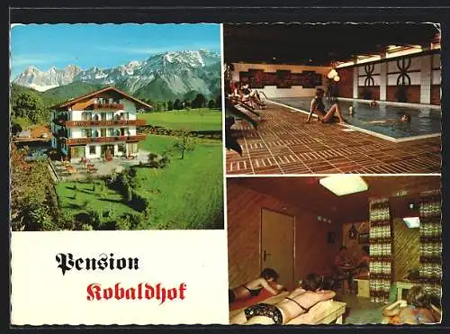 AK Ramsau /Dachstein, Pension Kobaldhof Tritscher, mit Solarium