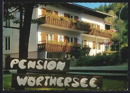 AK Velden am Wörthersee, Auen, Pension Wörthersee A. Mischkulnig