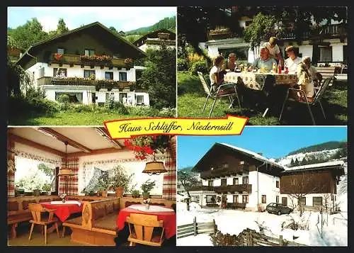 AK Niedernsill, Hotel Landhaus Unterstein, Innenansicht, Garten