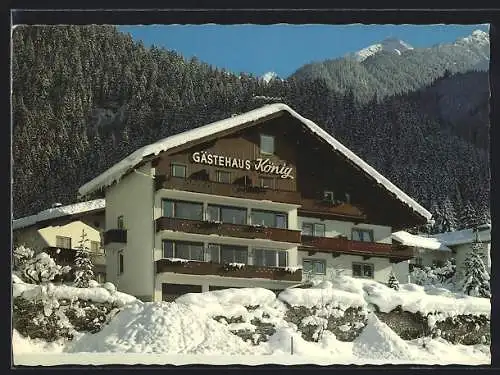 AK Mayrhofen /Zillertal, Gästehaus König im Schnee