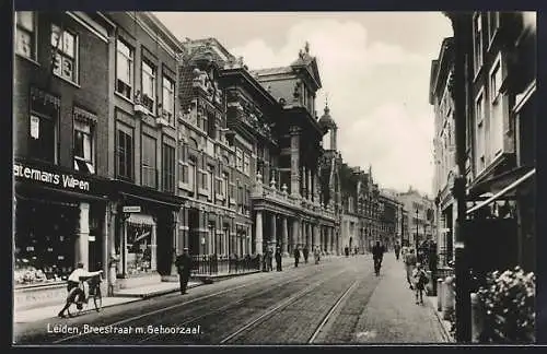 AK Leiden, Breetestraat m. Gehoorzaal