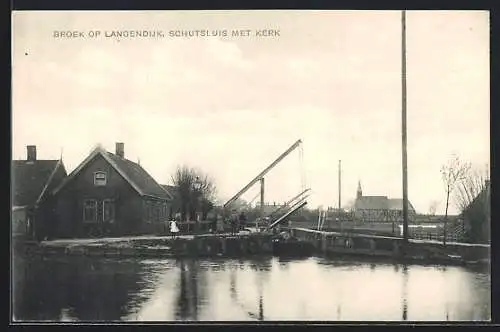 AK Broek op Langedijk, Schutsluis met Kerk