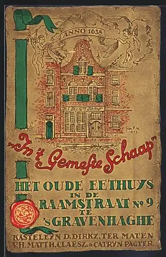 Künstler-AK `s Gravenhage, Het oude Eethuys in de Raamstraat No 9