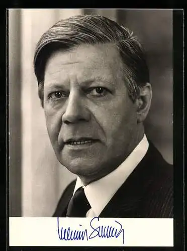 AK Portrait Bundeskanzler Helmut Schmidt