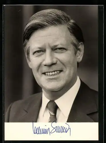 AK Portrait von Helmut Schmidt, MdB, Bundeskanzler, Stellvertretender Vorsitzender der SPD