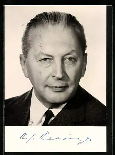 AK Bundeskanzler Kurt Georg Kiesinger