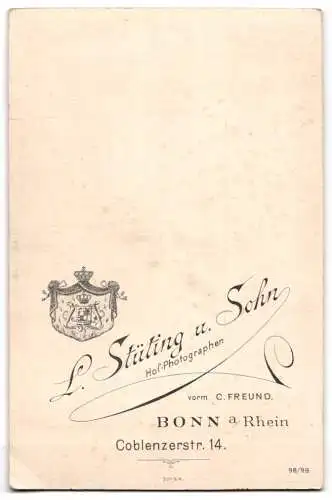 Fotografie L. Stüting u. Sohn, Bonn, Coblenzerstr. 14, Porträt eines Paares