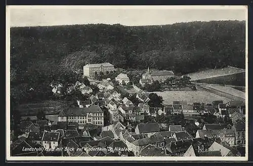 AK Landstuhl / Pfalz, Teilansicht mit Kinderheim St. Nikolaus