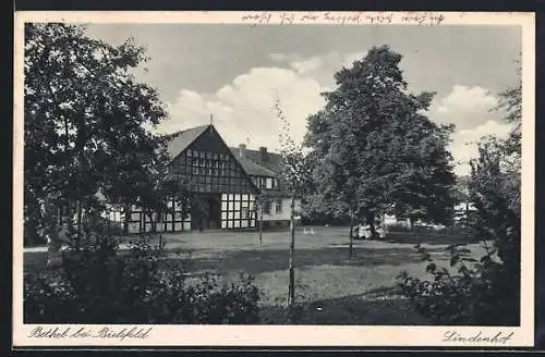 AK Bethel bei Bielefeld, Lindenhof mit Umgebung