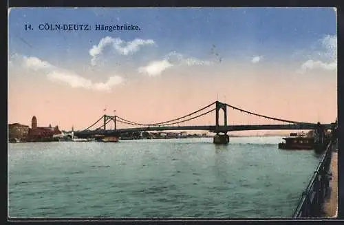 AK Köln-Deutz, Hängebrücke