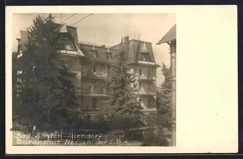 AK Bad Sooden-Allendorf, Gasthaus Kuranstalt Hessen der LVA