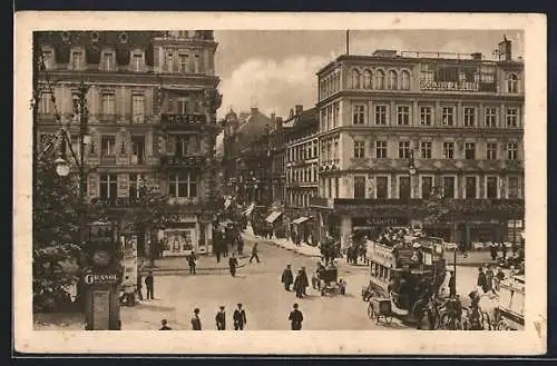 AK Berlin, Hotel Bauer, Unter den Linden