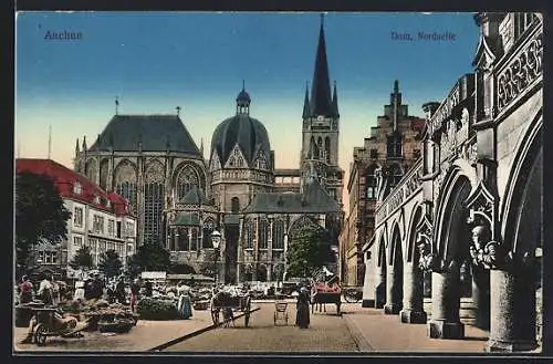 AK Aachen, Dom von der Nordseite