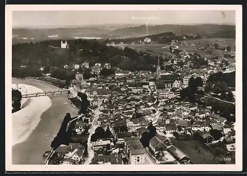 AK Bad Tölz, Ortsansicht mit Blick nach Prinzregent Luitpold Kinderkurheim