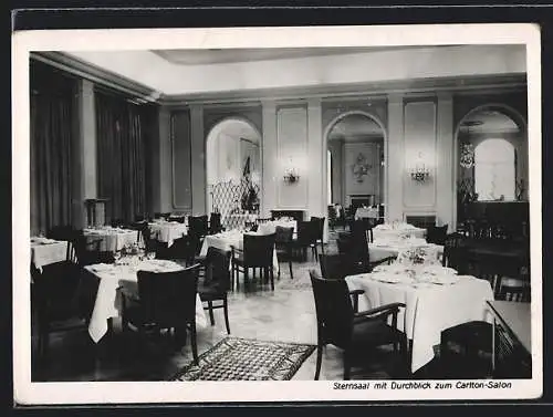 AK Wiesbaden, Der Nassauer Hof, Sternsaal mit Durchblick zum Carlton-Salon