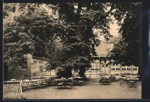 AK Nordhausen, Gasthaus mit Aussenbewirtung