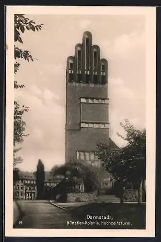 AK Darmstadt, Künstler-Kolonie, Hochzeitsturm