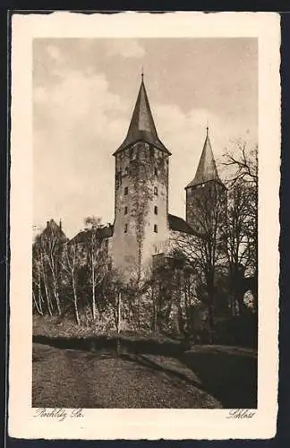 AK Rochlitz /Sa., Schloss mit Fluss