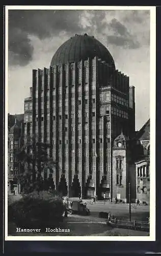 AK Hannover, Strassenpartie am Hochhaus