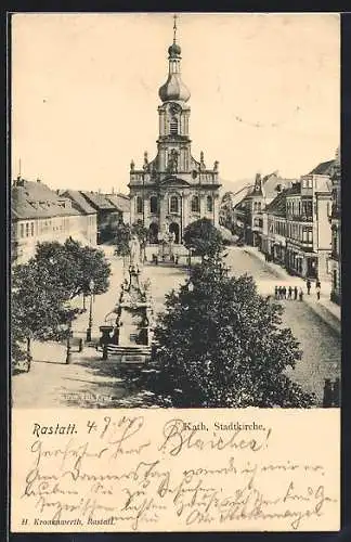 AK Rastatt, Kath. Stadtkirche