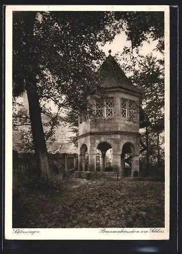 AK Schleusingen, Brunnenhäuschen am Schloss