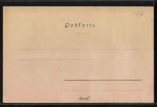 Künstler-AK Philipp + Kramer Nr. XXXIX /4: Semmering, Burgruine Klamm mit Kirche